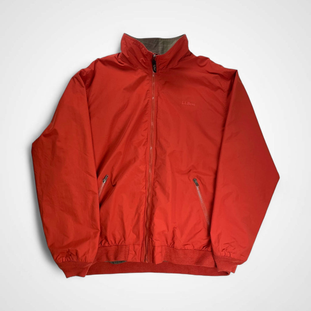 L.L. Bean エルエルビーン / ウォームアップジャケット チェック裏地 マットオレンジ SIZE:XXL