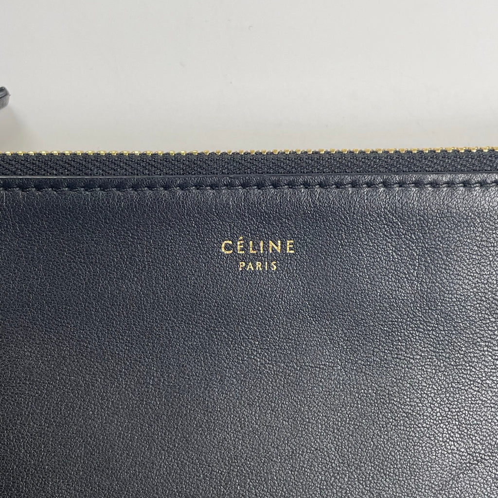 CELINE セリーヌ / トリオラージ ショルダーバッグ ブラック  フィービー期 参考定価：150,000+tax
