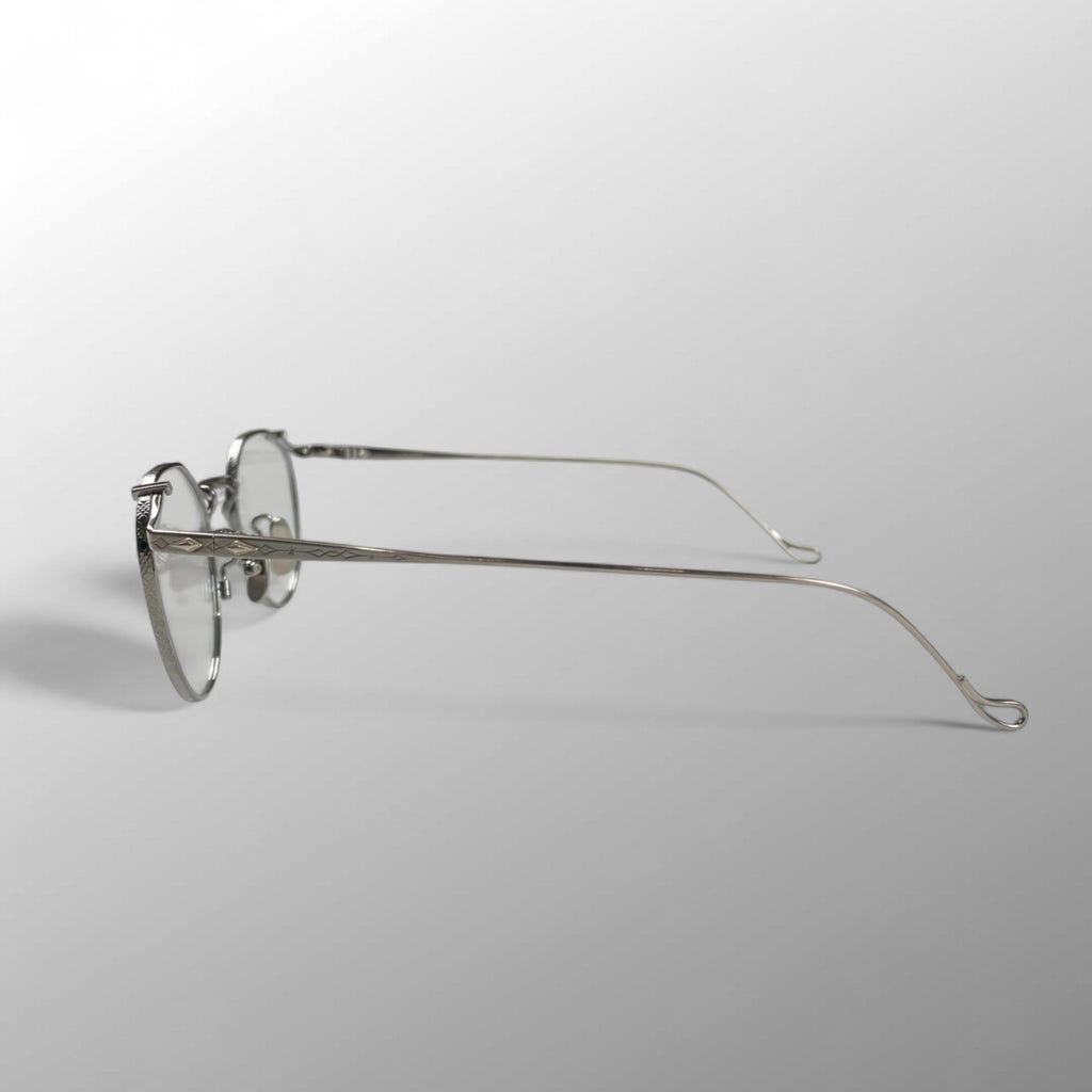 【極美品】 金子眼鏡 premium / KMP-24 ATS クラウンパント SILVER925 度なしクリアレンズ SIZE：47□21 137