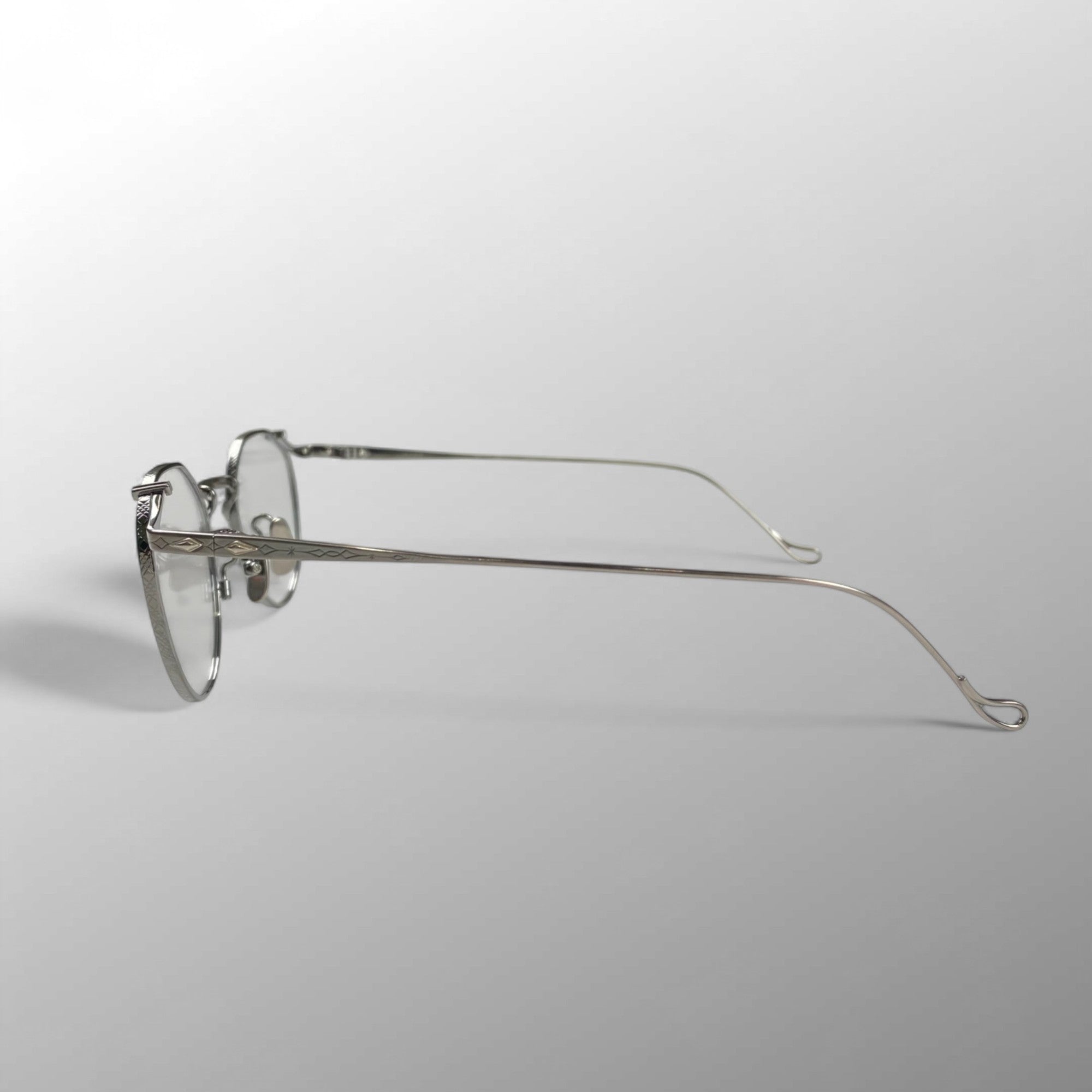 【極美品】 金子眼鏡 premium / KMP-24 ATS クラウンパント SILVER925 度なしクリアレンズ SIZE：47□21 137