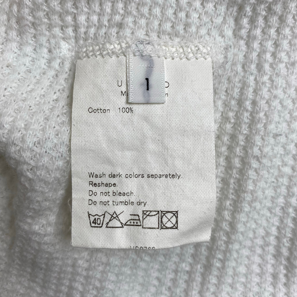 UNUSED アンユーズド / ワッフル タンクトップ ホワイト SIZE：1
