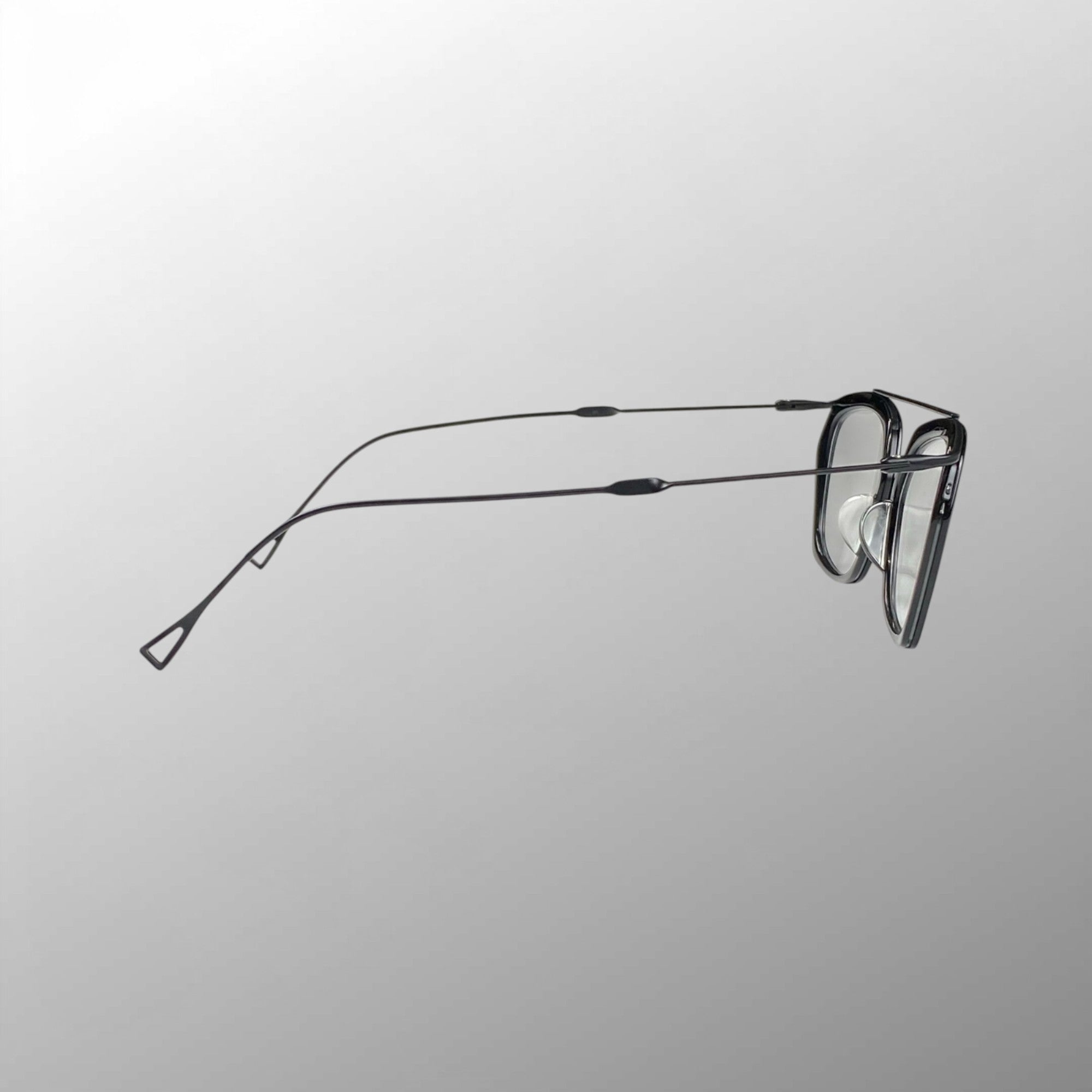 【極美品】 ISSEY MIYAKE × 金子眼鏡 / HEXAGON-S アイウェア 度なしクリアレンズ SIZE：52□17