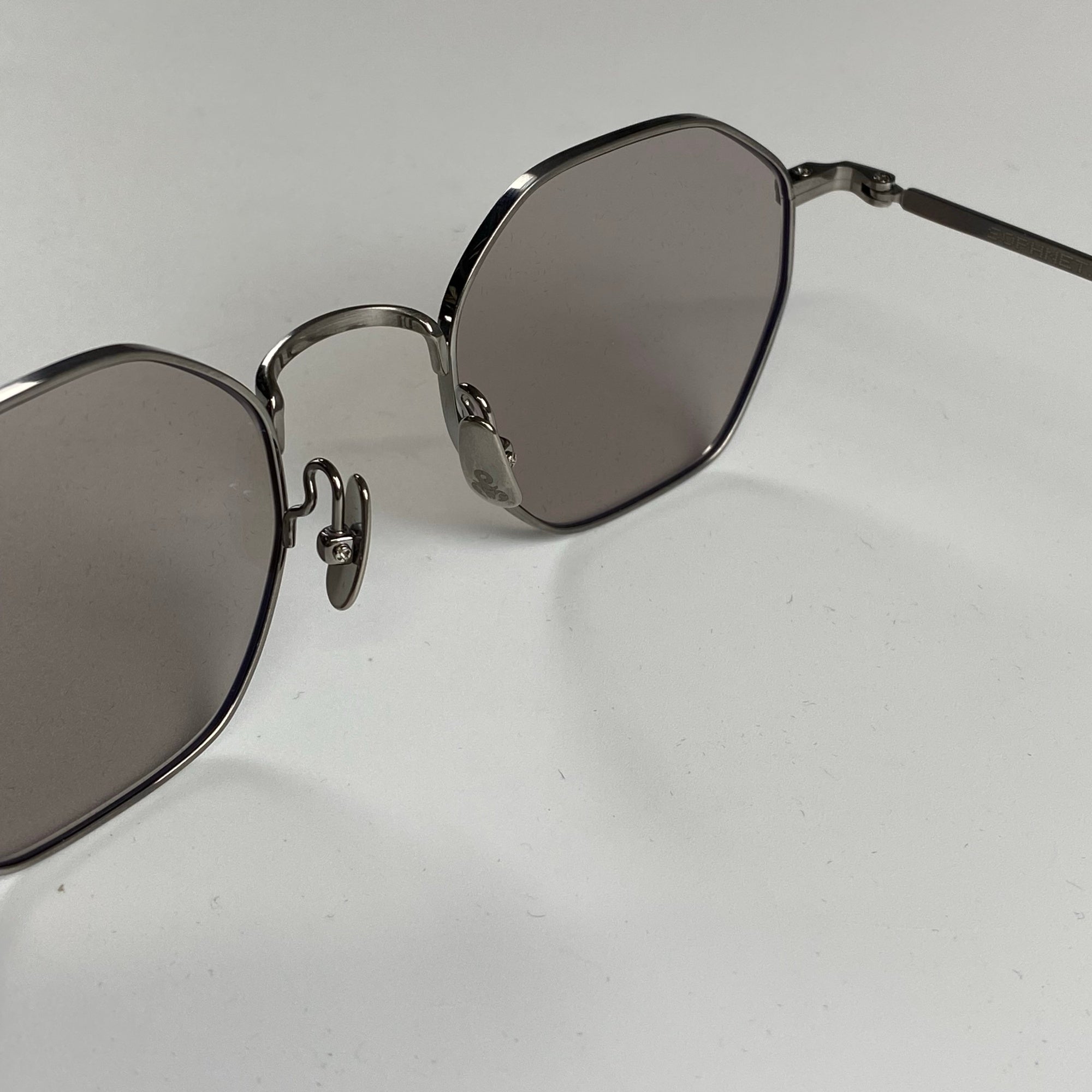 25SS SOPHNET × 金子眼鏡 / TITANIUM SUNGLASSES OCTAGON 度なしライトグレーレンズ 参考定価：44,000+tax