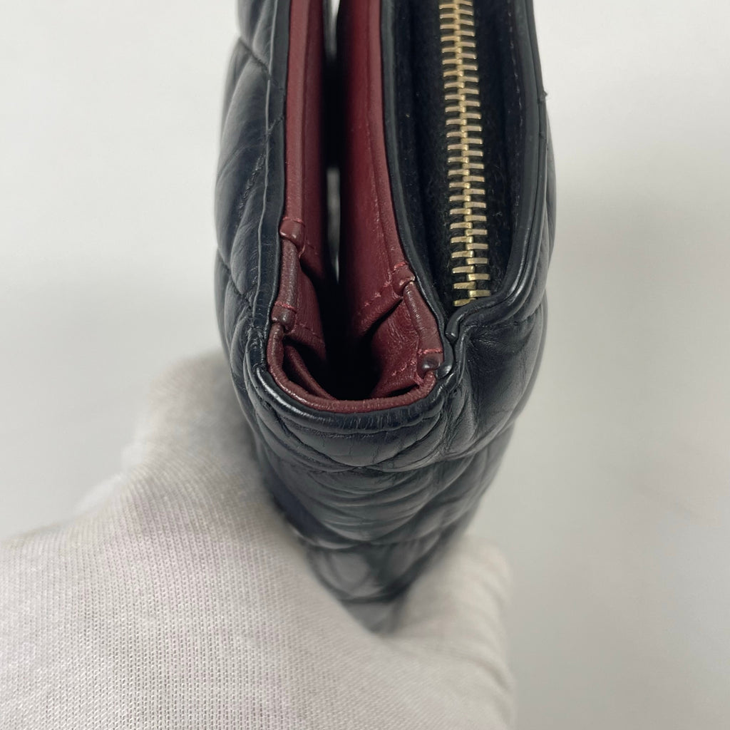 CHANEL / 2.55ライン マトラッセ キルティングウォレット ブラック