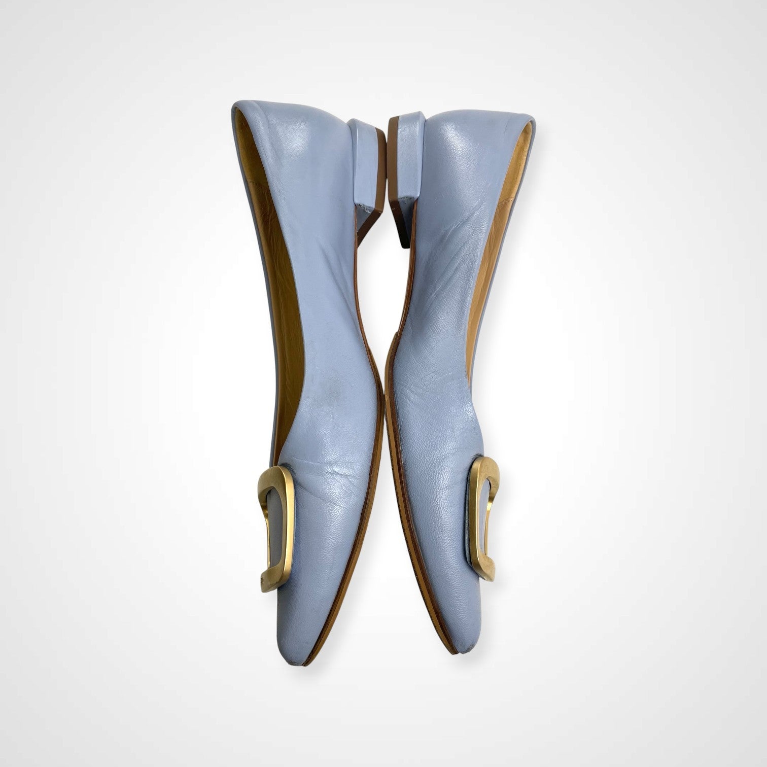 FABIO RUSCONI ファビオルスコーニ / ポインテッドフラットパンプス 箱・布袋付 参考定価：32,000+tax SIZE:38