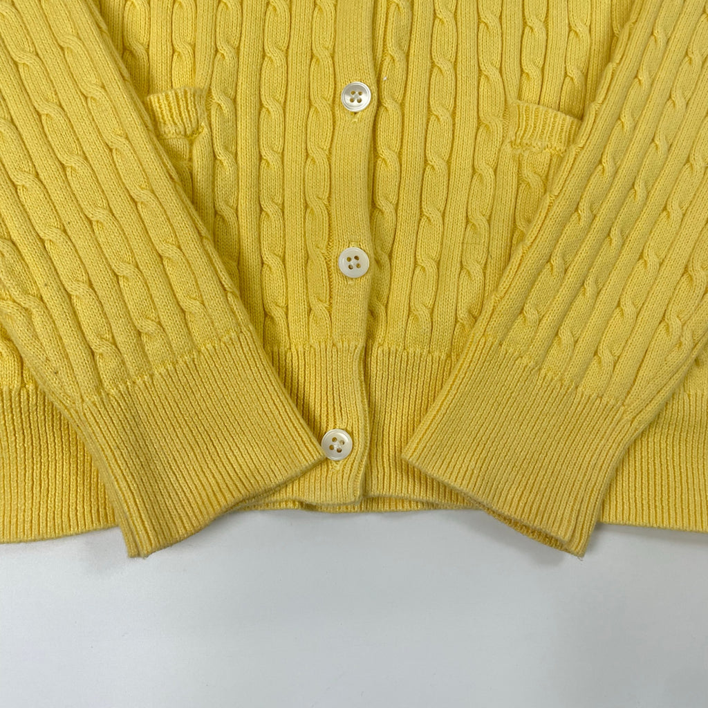 RALPH LAUREN SPORT / コットンケーブルニットカーディガン 参考定価：27,000程度 SIZE：S