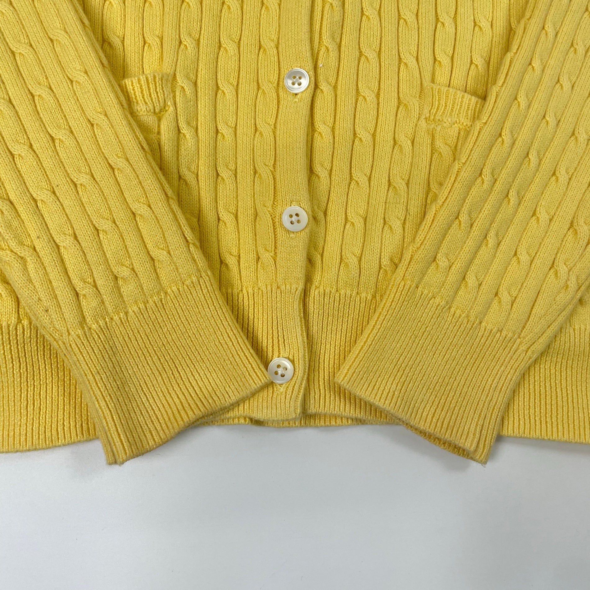 RALPH LAUREN SPORT / コットンケーブルニットカーディガン 参考定価：27,000程度 SIZE：S
