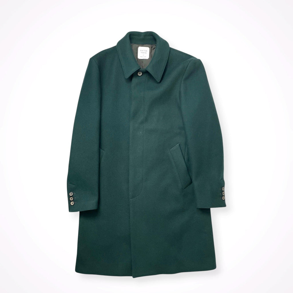 UNITED TOKYO / super110s ダブルフェイスステンカラーコート 参考定価：27,600+tax SIZE:3