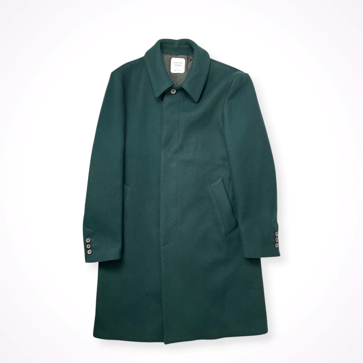 UNITED TOKYO / super110s ダブルフェイスステンカラーコート 参考定価：27,600+tax SIZE:3
