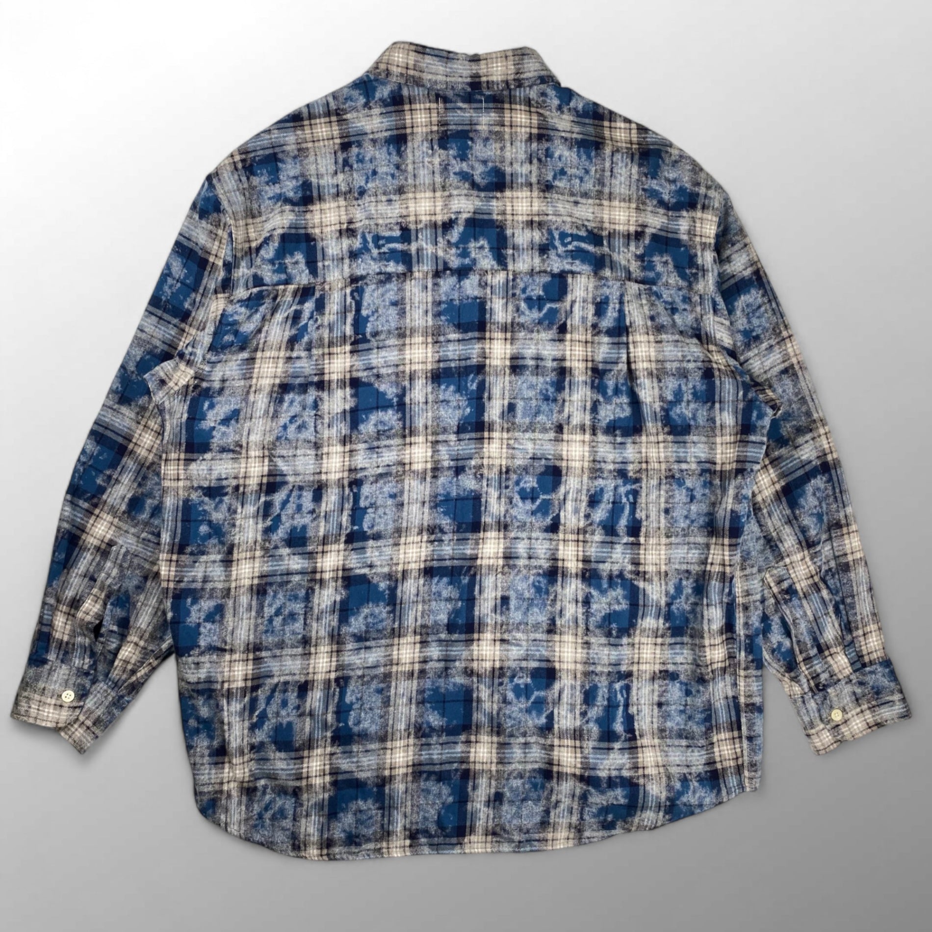 P.O.S ピーオーエス / グランジ フォグチェックシャツ 韓国発 SIZE:L程度