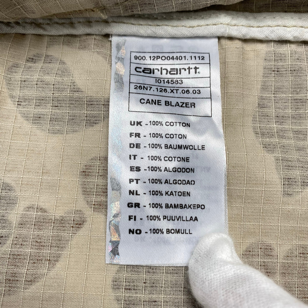 carhartt カーハート / CANE BLAZER ダックカモ リップストップ テーラードジャケット 参考定価：20,000程度 SIZE:S