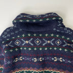 LAUREN RALPH LAUREN / ハンドニットショールカラーカーディガン SIZE:L