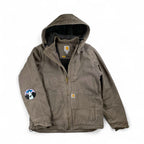 【珍品】 carhartt カーハート / キャトルミューティレーション FULL SWING ダック地 ジャケット チョコレートカラー 「キャトられ」ワッペン SIZE：S