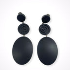 GIORGIO ARMANI / ソリッドブラックイヤリング 参考定価：65,000程度