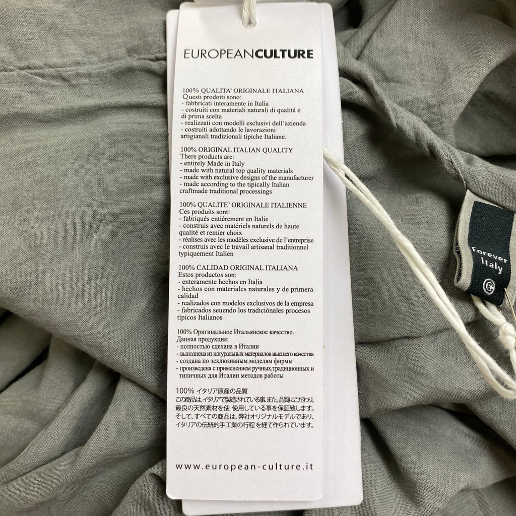 EUROPEAN CULTURE ヨーロピアン カルチャー / コットンオールインワン 未使用 参考定価：30,000程度 SIZE:S