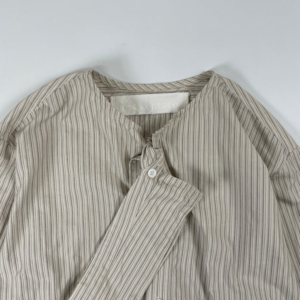 osakentaro / バラバラストライプシャツ 参考定価：30,000程度 SIZE：M-L程度
