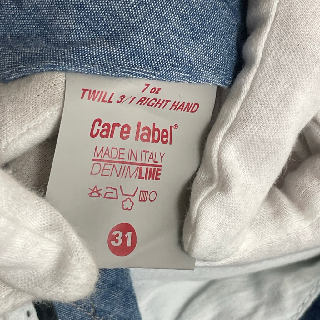 CARE LABEL ケアレーベル / コットンリネンデニムパンツ 参考定価：48,000程度 イタリア製 SIZE:31