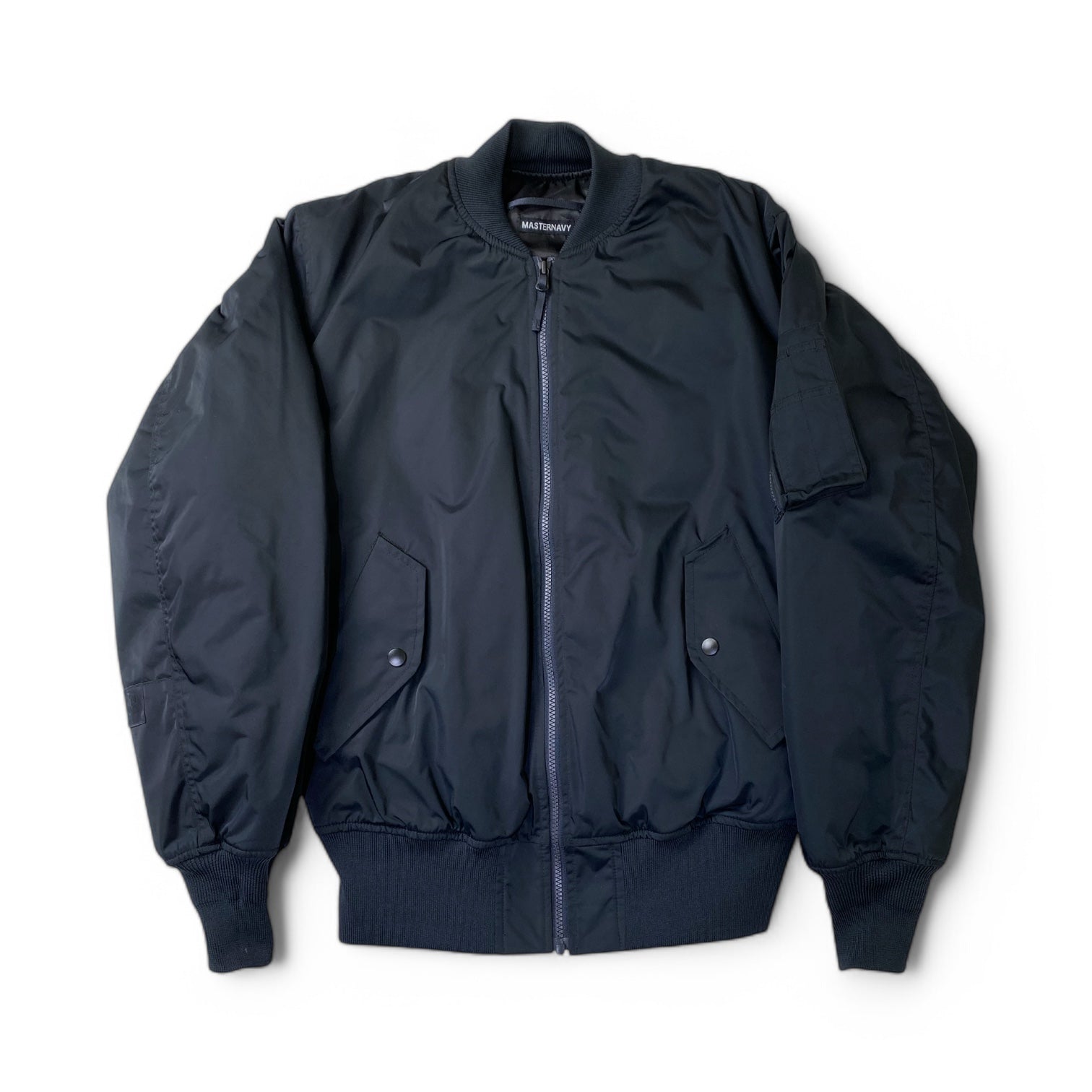 【極美品】RAMIDUS ラミダス FRAGMENT フラグメント MASTERNAVY マスターネイビー MA-1 BOMBER JACKET ジャケット ブルゾン サイズM