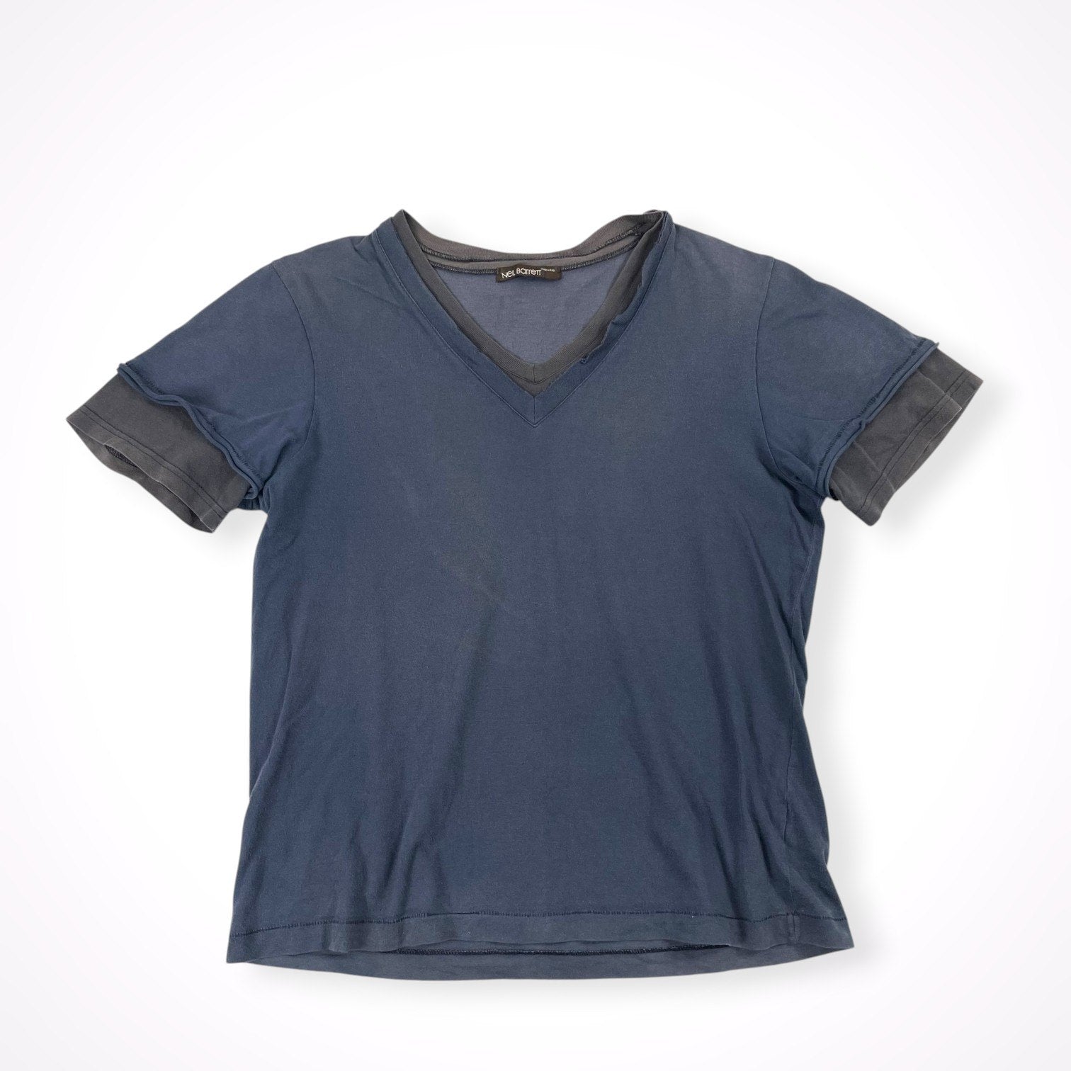 Neil Barrett / VネックレイヤードTシャツ SIZE:S