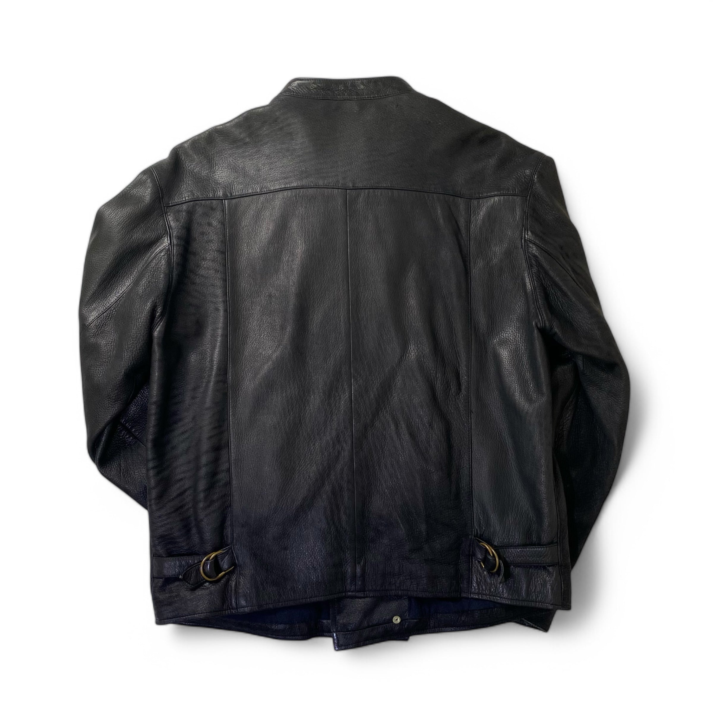 【スペシャル】COMME CA DU MODE MEN コムサデモードメン ヴィンテージ ディアスキン カラーレス ダブルブレスト レザージャケット