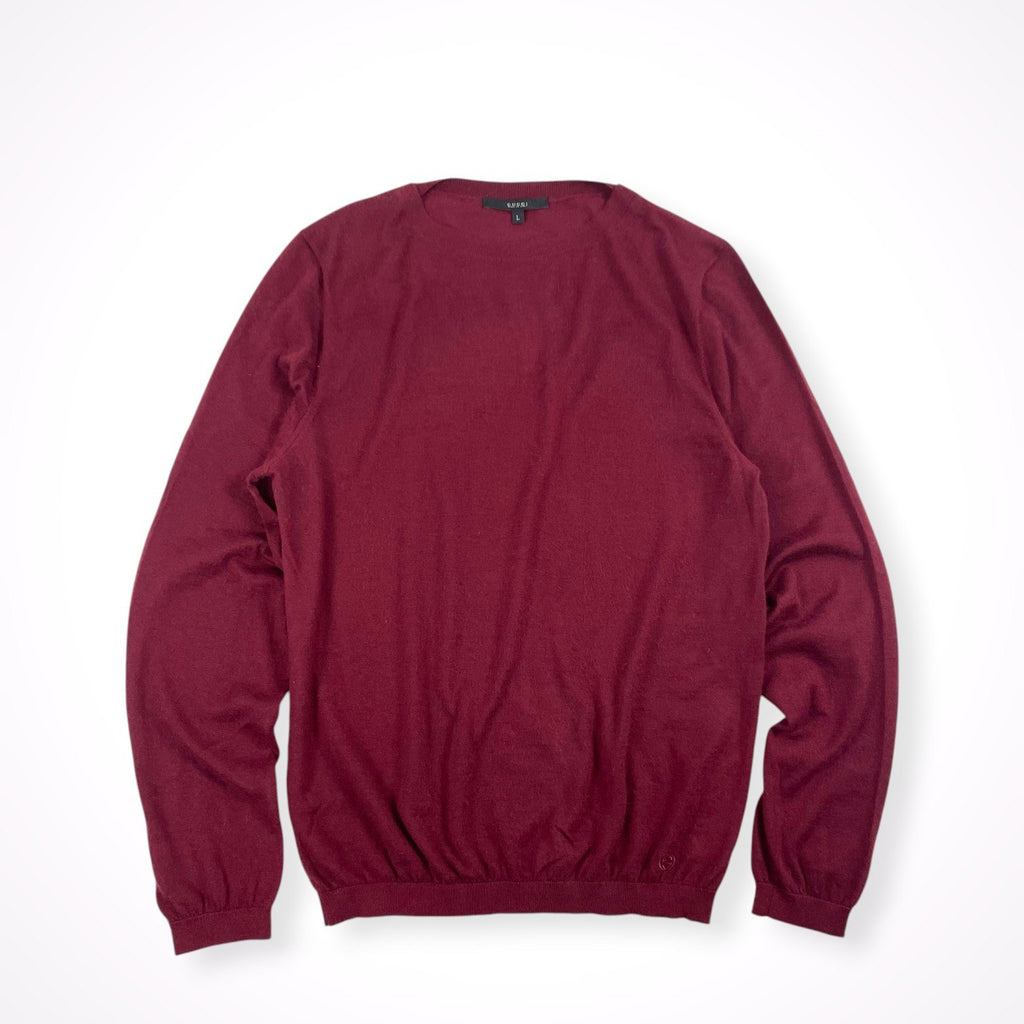 GUCCI グッチ / ピュアカシミヤクルーネックニット SIZE:L