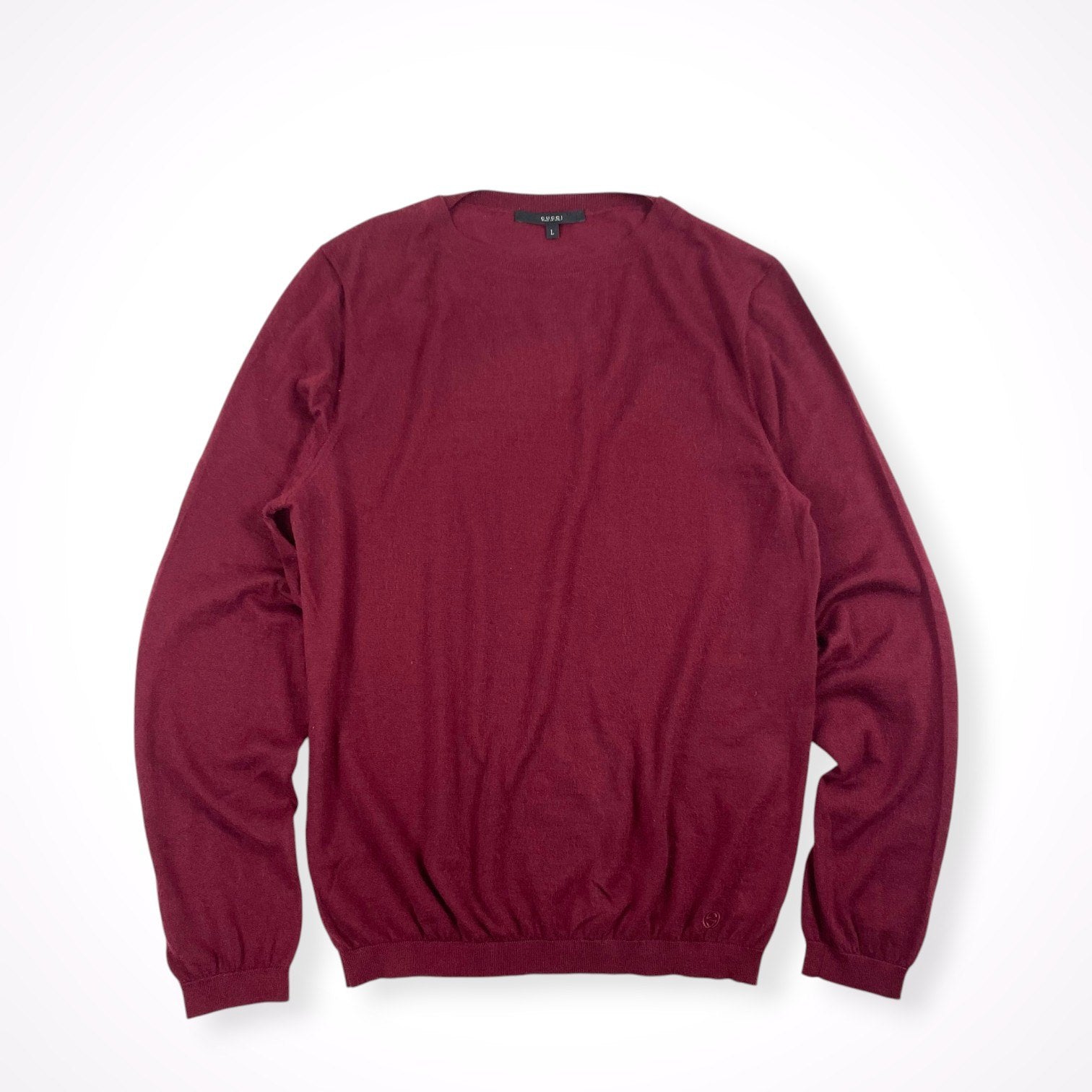 GUCCI グッチ / ピュアカシミヤクルーネックニット SIZE:L