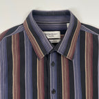 YVES SAINT LAURENT pour homme / VINTAGEストライプシャツ 旧ロゴ SIZE:L