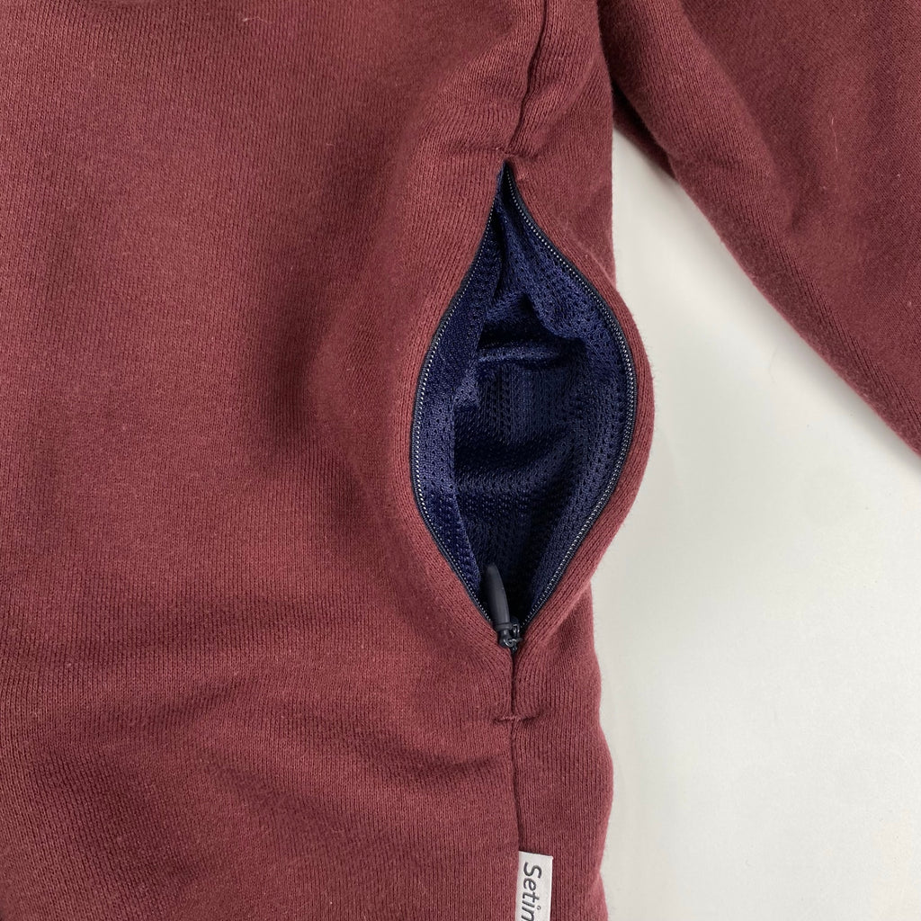 【美品】 Setinn セットイン BEAMS / Tour Crew Sweat ロゴ スウェット メッシュライナー ポケット付 SIZE:L