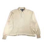 【超希少】 90s Polo by Ralph Lauren ポロ ラルフローレン / シルク100％ ワイド・ショート ニット ポロシャツ SIZE：XL