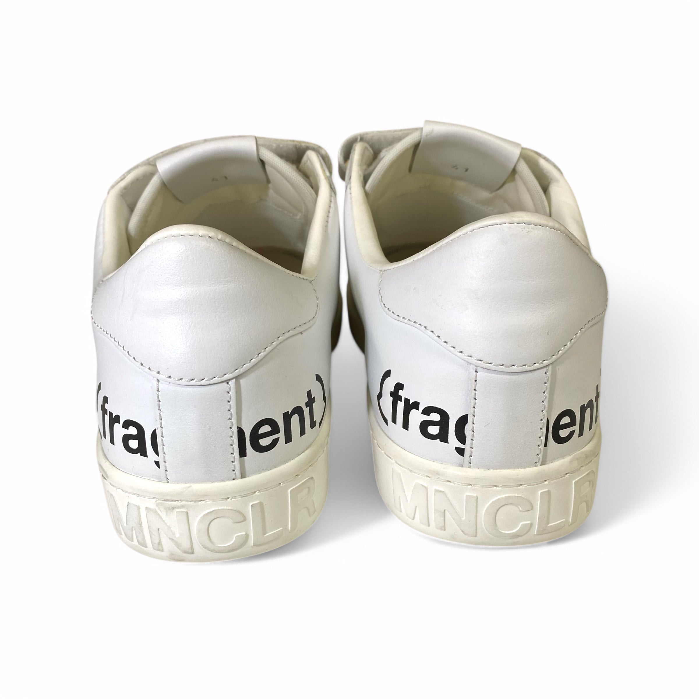 【試着程度、箱・布袋付】MONCLER モンクレール fragment design ベルクロ レザー スニーカー 藤原ヒロシ