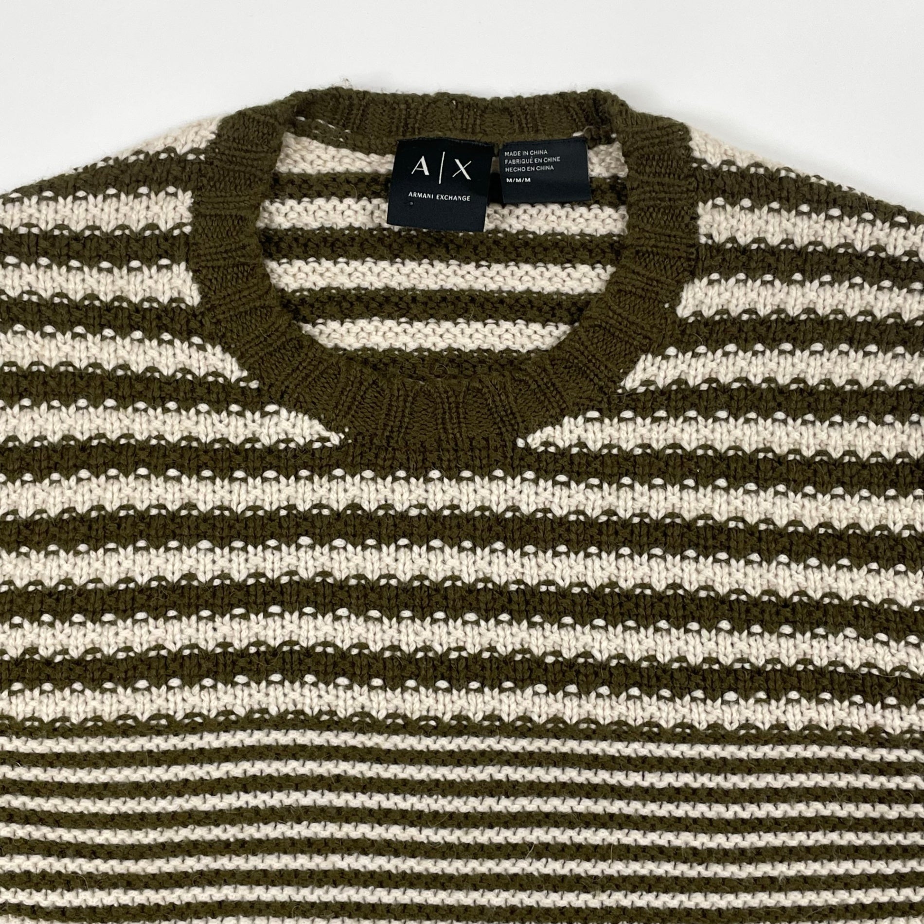 ARMANI EXCHANGE アルマーニエクスチェンジ / 3パターンボーダーニット 参考定価：21,000+tax SIZE:M