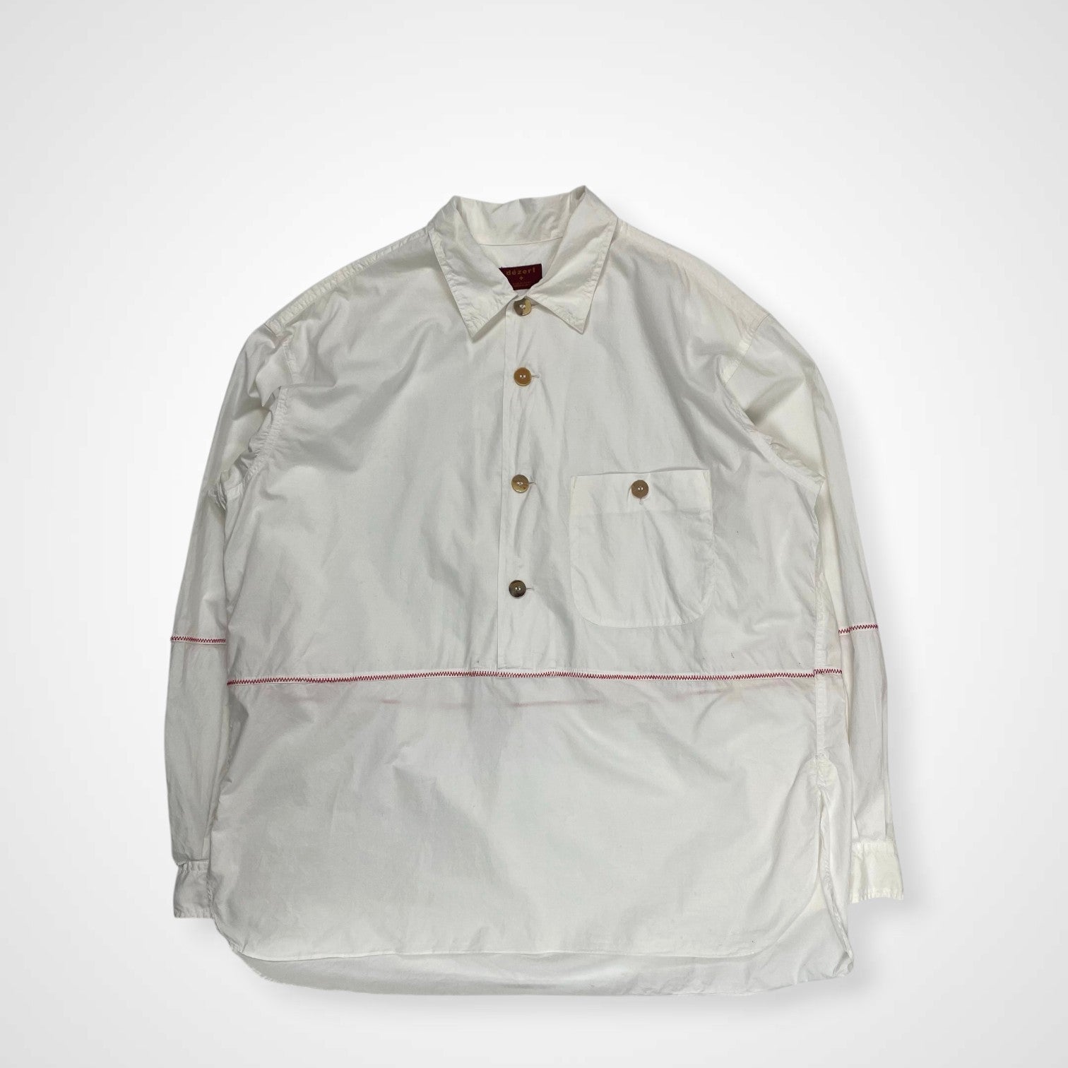 desert デザート / 80s アーカイブプルオーバーシャツ ホワイト SIZE：XL程度