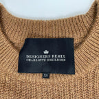 DESIGNERS REMIX CHARLOTTE ESKILDSEN デザイナーズ リミックス / オープンショルダーニット ブラウン 参考定価：33,000程度 SIZE：XS