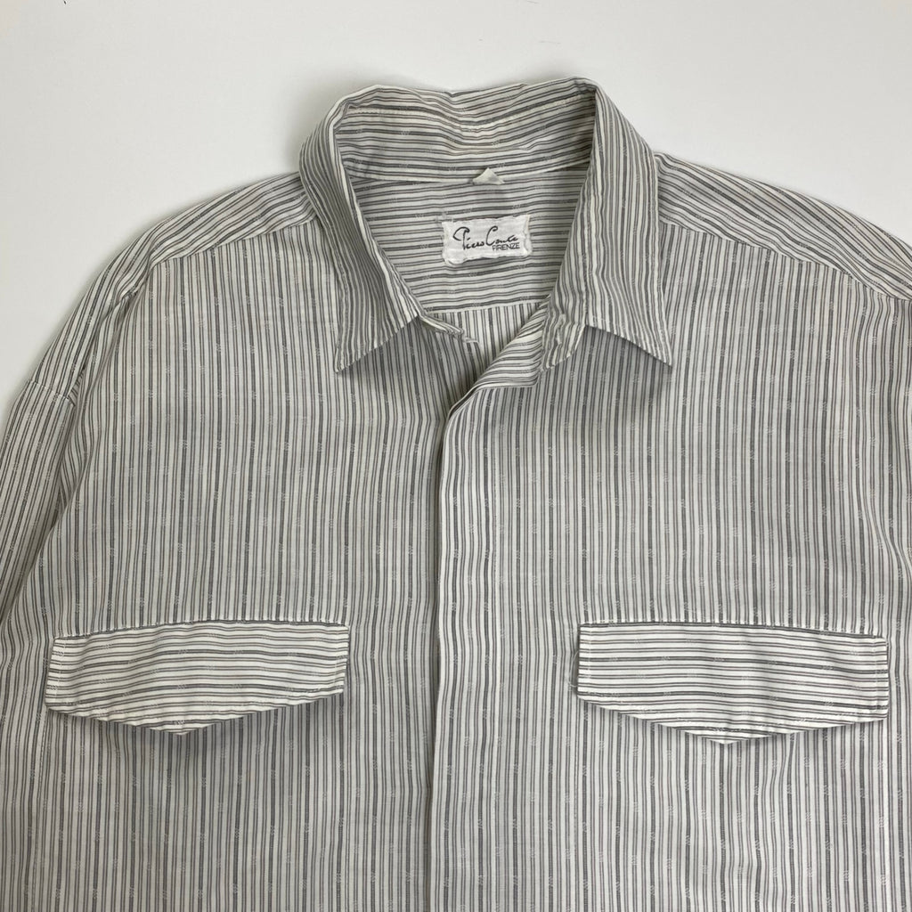 EURO VINTAGE ユーロヴィンテージ / ユーロ ヴィンテージシャツ ホワイト×ライトグレー SIZE:39