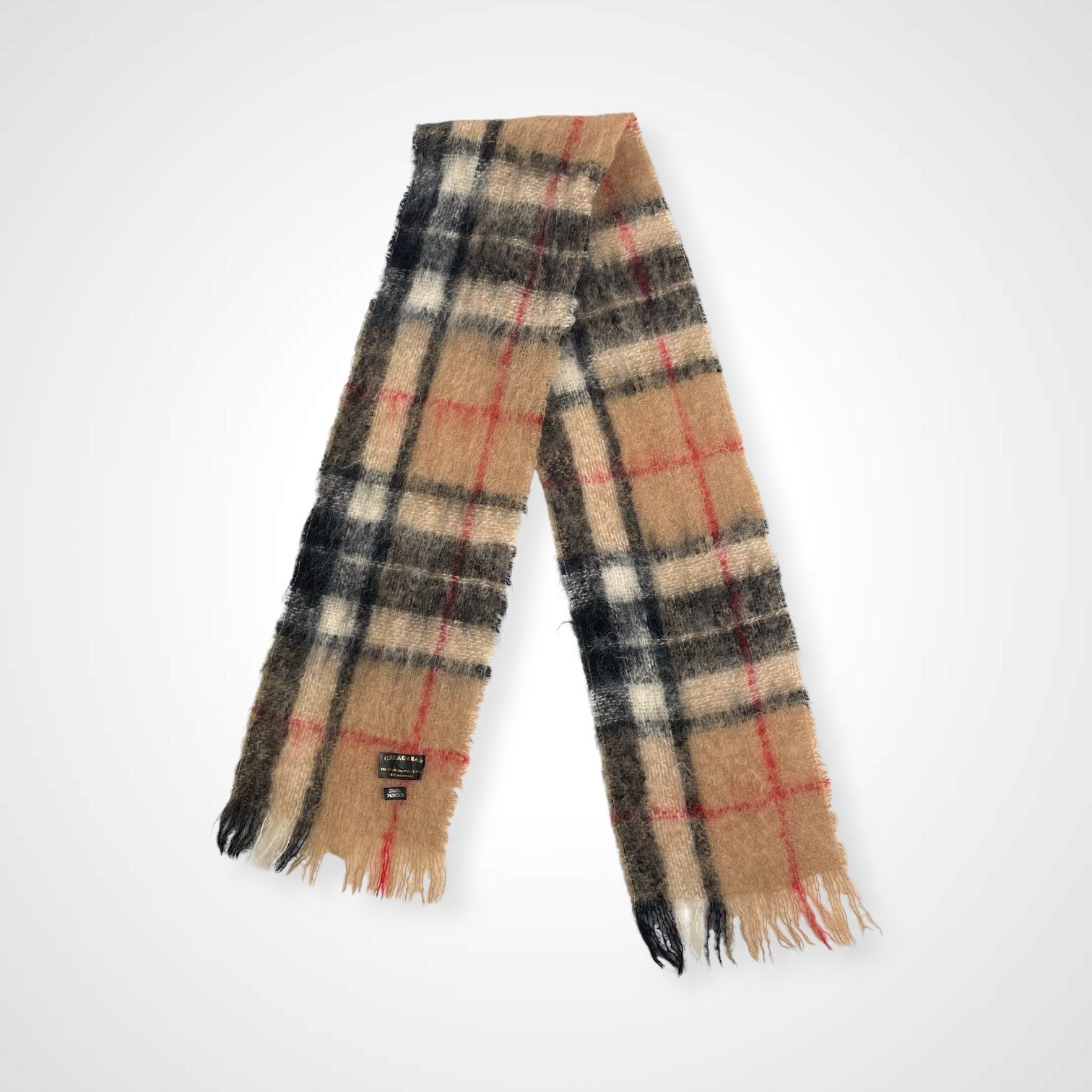VINTAGE ヴィンテージ / ヴィンテージ モヘヤMIX マフラー スコットランド製 SIZE:165×22cm