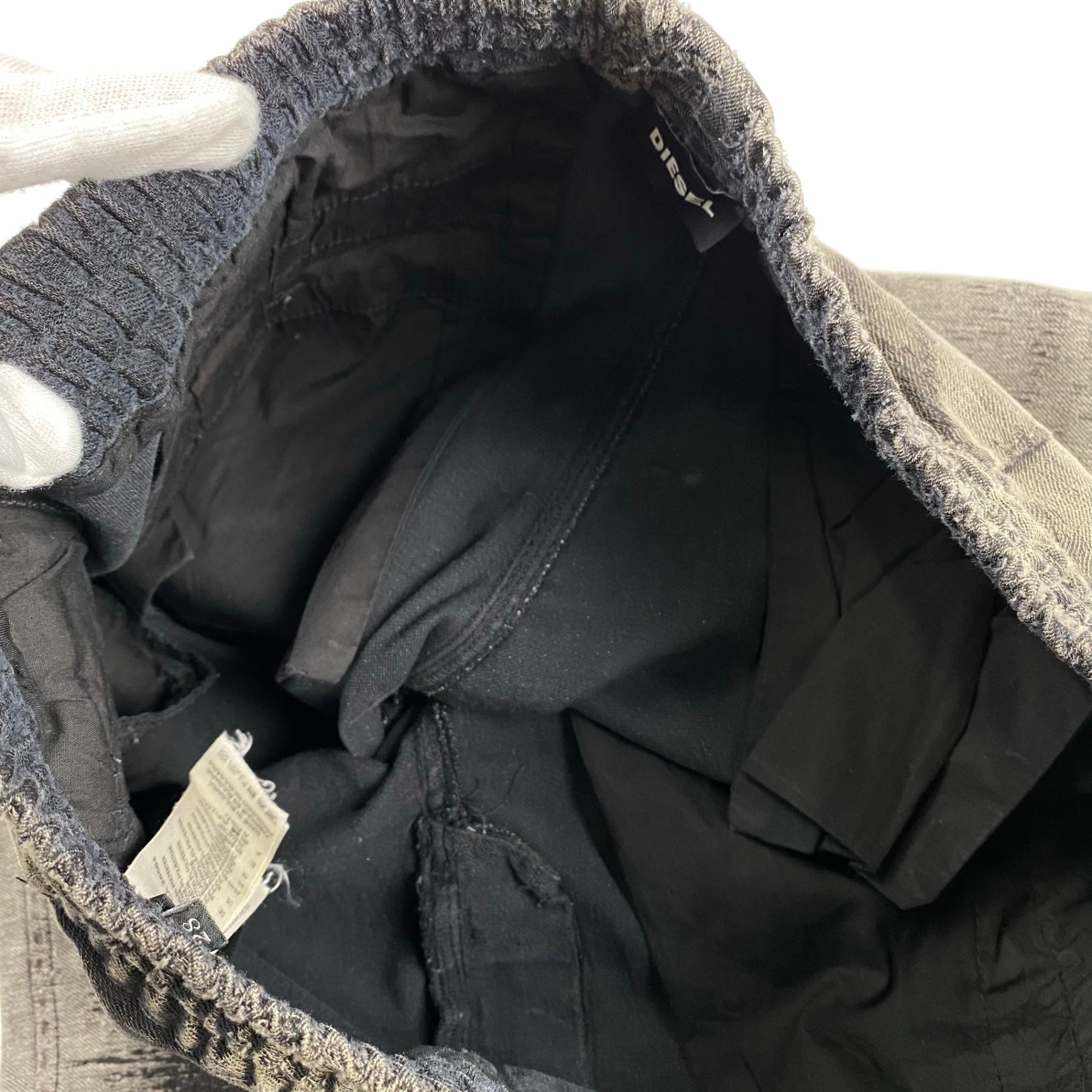 DIESEL ディーゼル / ヴィンテージ加工 ジャガード ジョグジーンズ Y2K 襤褸 SIZE：28