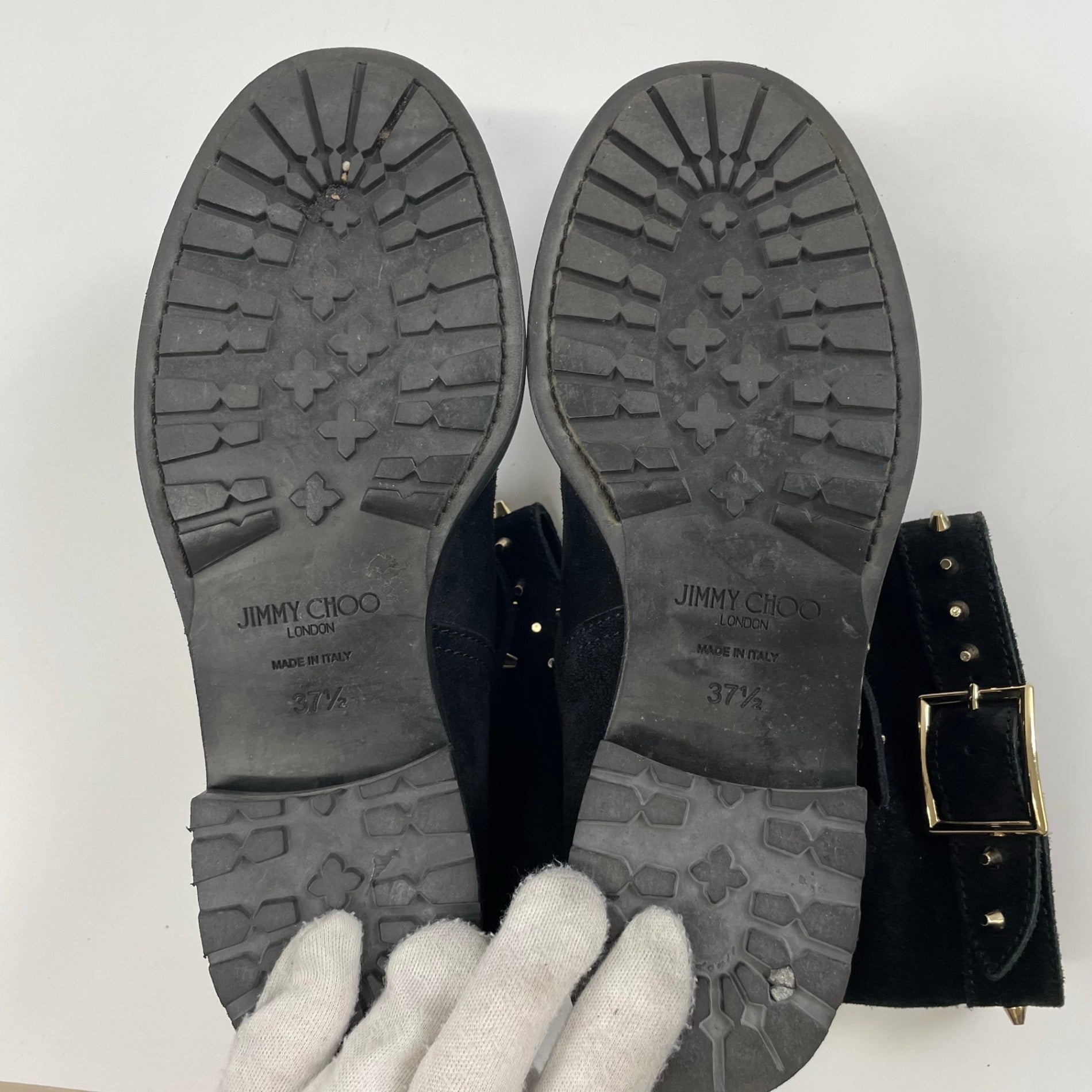 JIMMY CHOO / 「BIKER」スタッズエンジニアブーツ 参考定価：200,000程度 SIZE:37 1/2