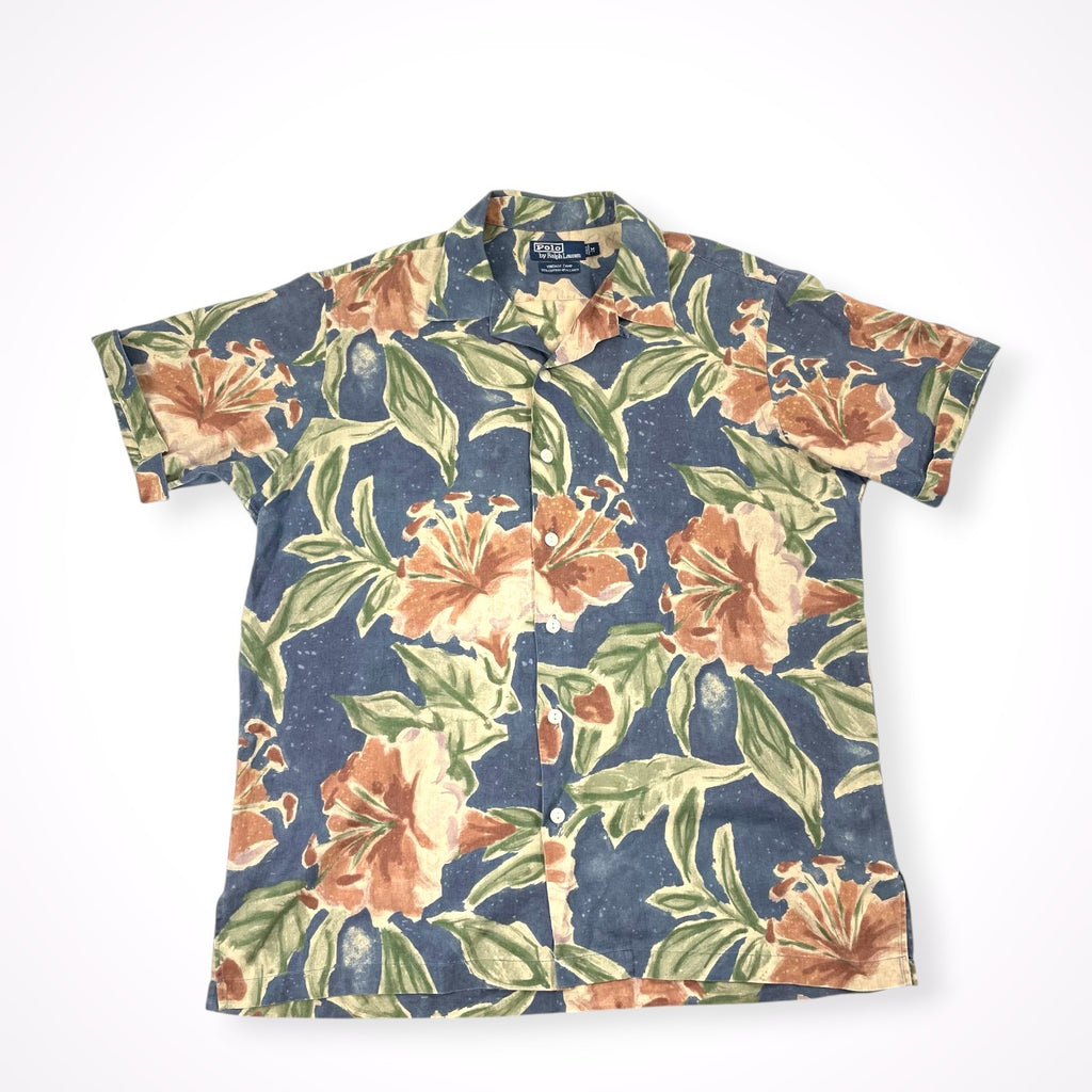 Polo by Ralph Lauren / 90s 「VINTAGE CAMP」 オープンカラーシャツ SIZE:M