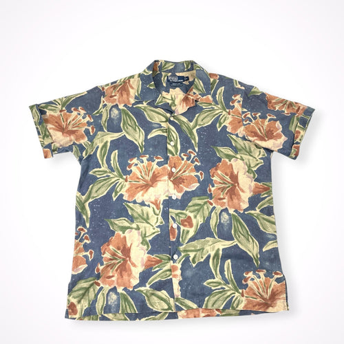 Polo by Ralph Lauren / 90s 「VINTAGE CAMP」 オープンカラーシャツ SIZE:M