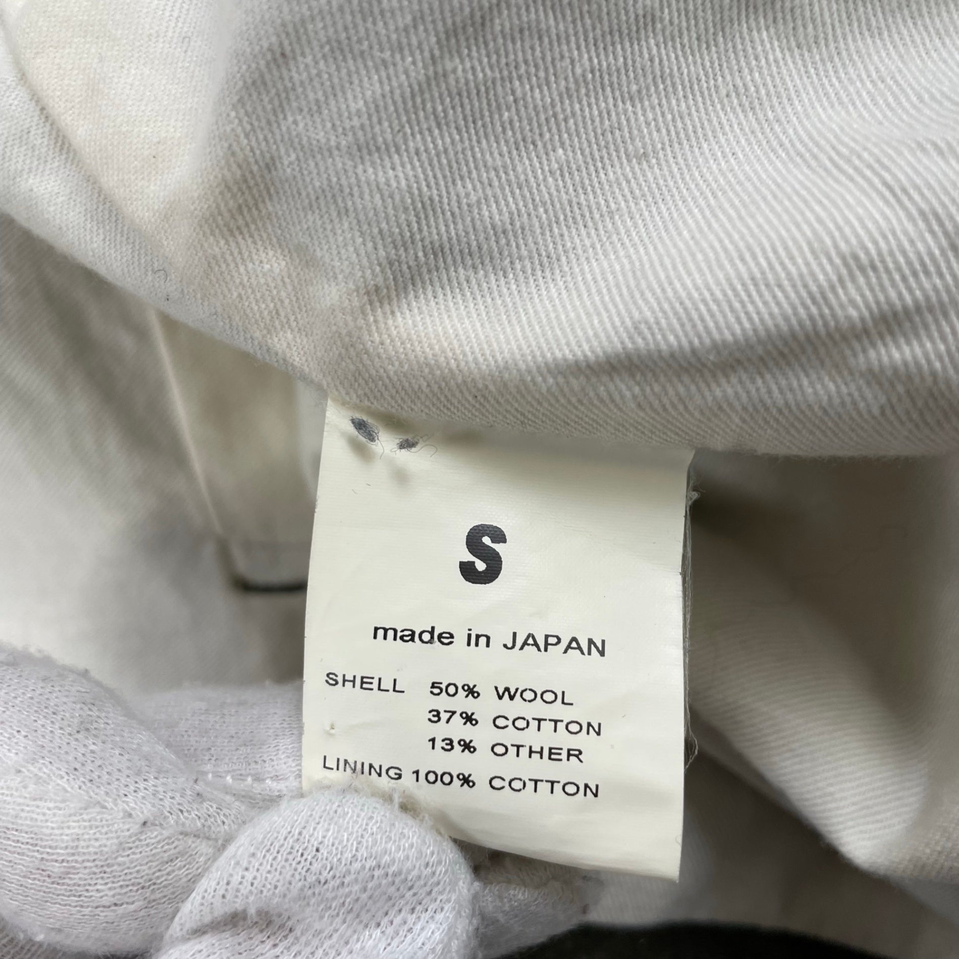 chimala チマラ / NY コットンウールツイードコート 参考定価：55,000程度 SIZE：S