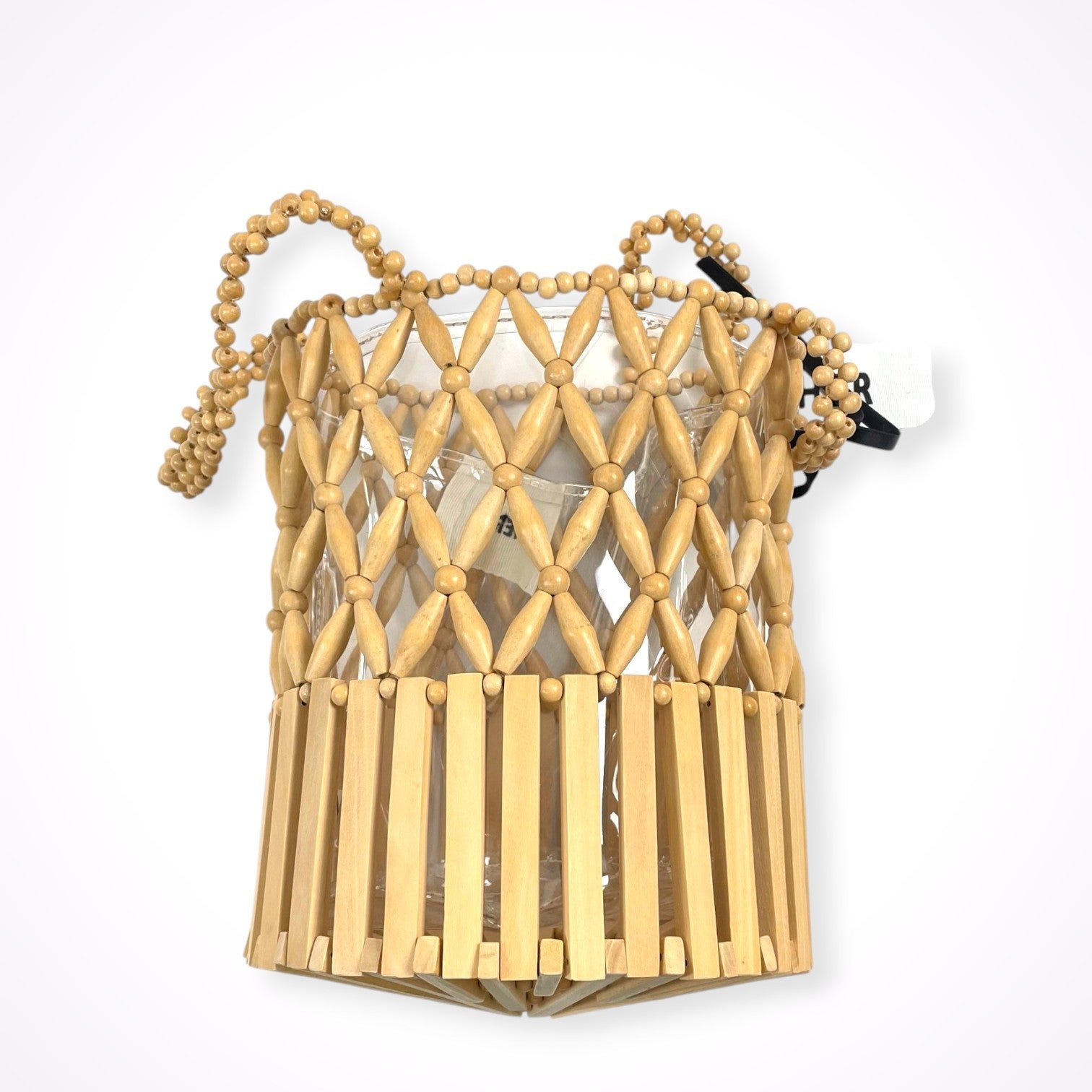 MARCHER マルシェ / ウッドビーズハンドバッグ 参考定価：18,000+tax 未使用品