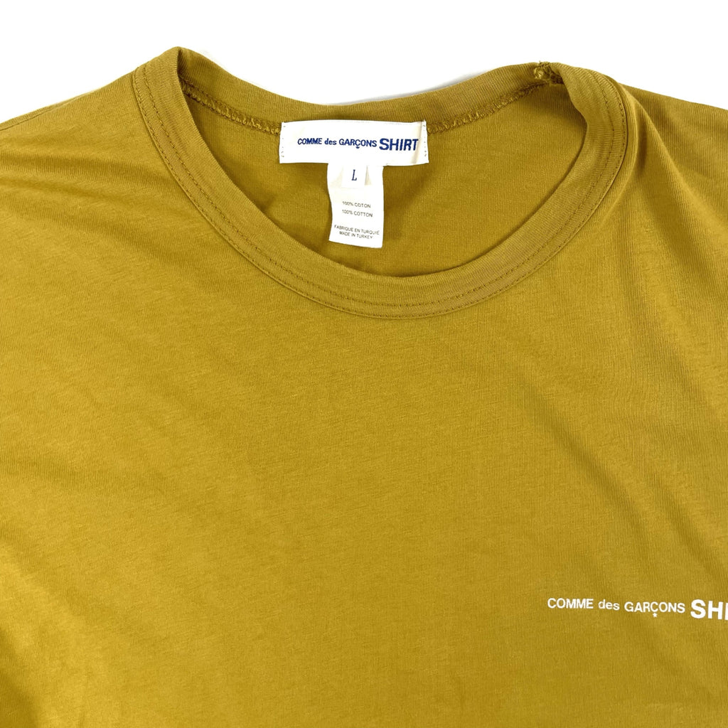 COMME des GARCONS SHIRT / ロゴプリントTシャツ SIZE：L