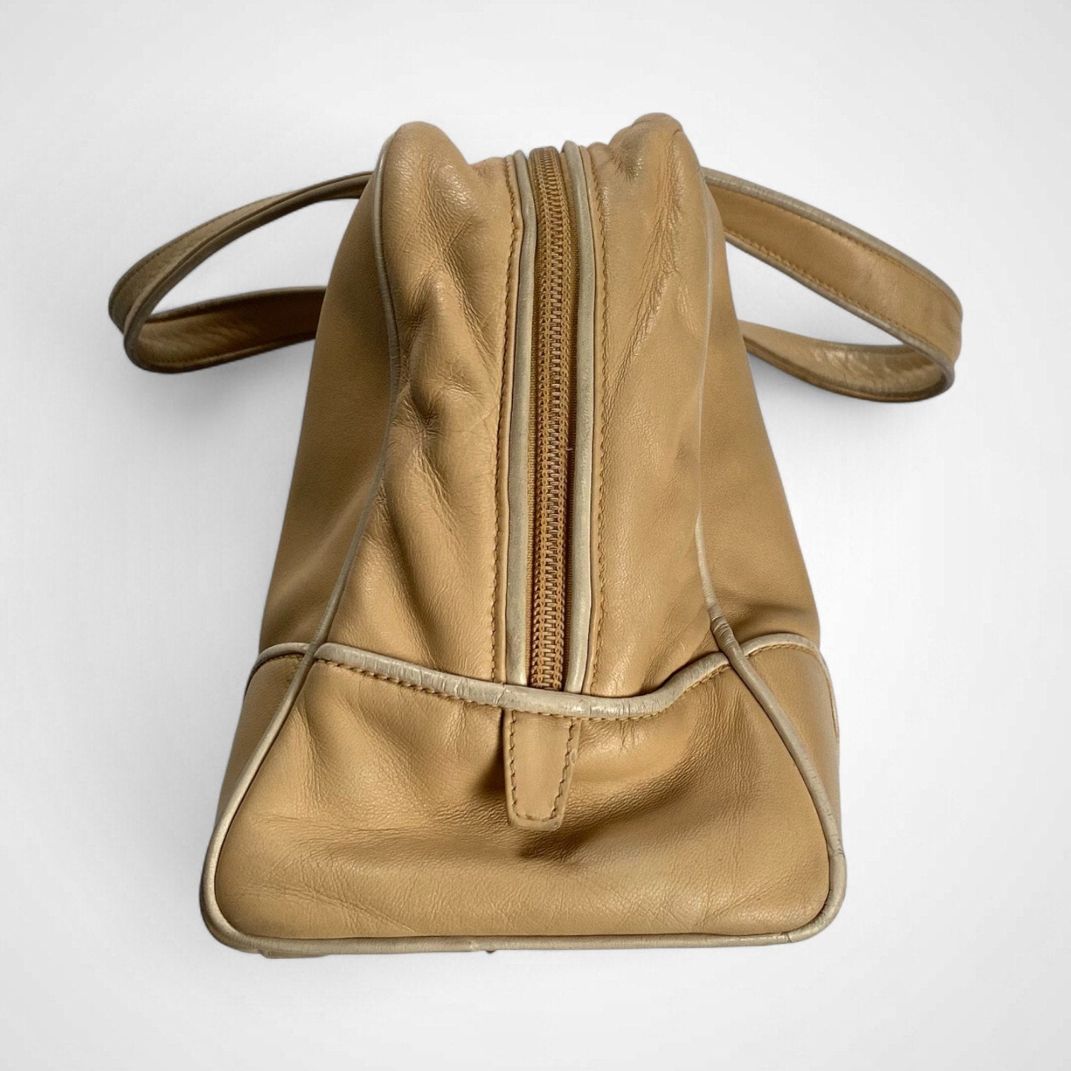 LOEWE ロエベ / ミニボストンハンドバッグ ラムレザー ベージュ