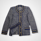 齋藤都世子 toyoko saito / エンブロイダリーニットセットアップ 参考定価：150,000程度 SIZE:M-L程度