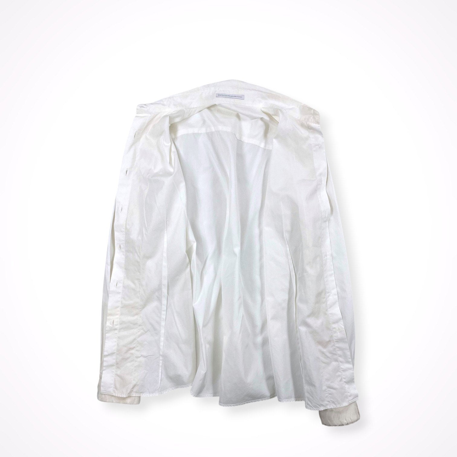 ERMANNO SCERVINO / コットンシルク フリル切替シャツ 参考定価：160,000程度 SIZE:44