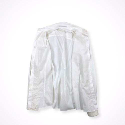 ERMANNO SCERVINO / コットンシルク フリル切替シャツ 参考定価：160,000程度 SIZE:44
