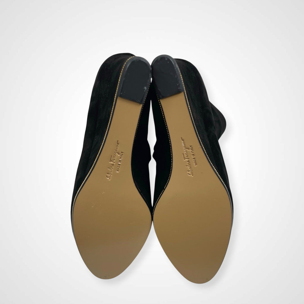 Salvatore Ferragamo サルバトーレ フェラガモ / Fiamma Zウェッジブーティ 参考定価：975＄ SIZE:6 1/2