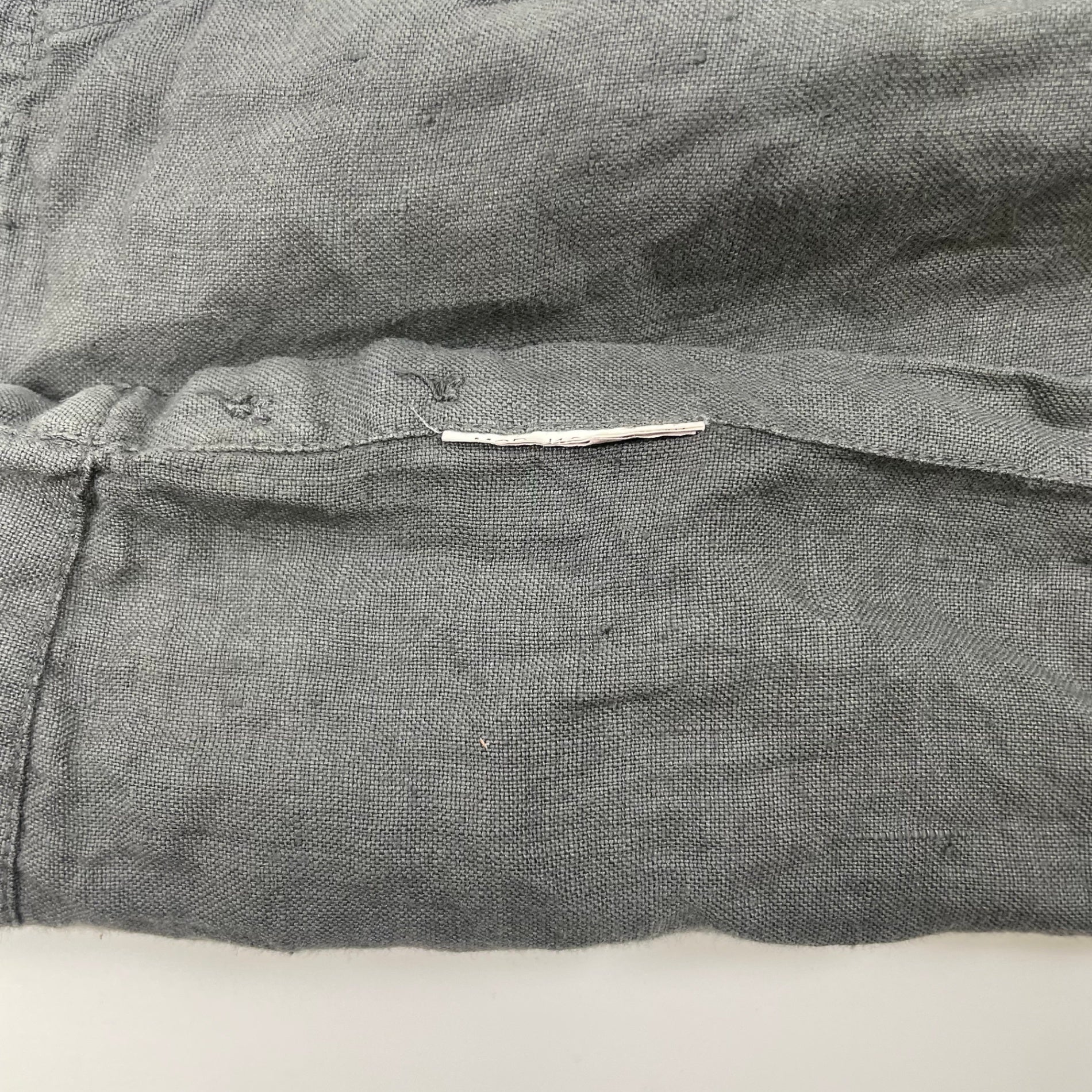 EMPORIO ARMANI エンポリオ アルマーニ / オールドリネンシャツ グレー SIZE：39