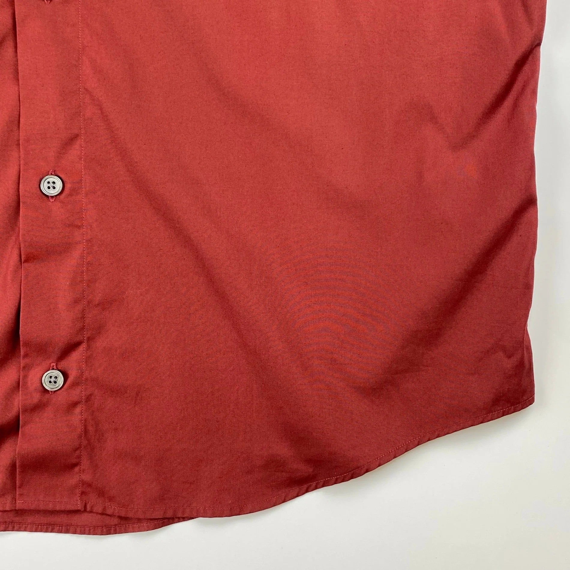 【美品】 HERMES エルメス / 半袖 ハイドボタン デザイン シャツ SIZE:40（L程度）