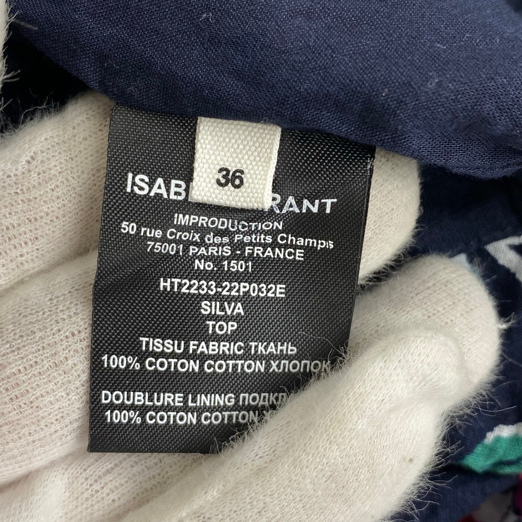 ISABEL MARANT ETOILE イザベルマラン エトワール / 花柄 クロップド丈 ブラウス SILVA SIZE：36